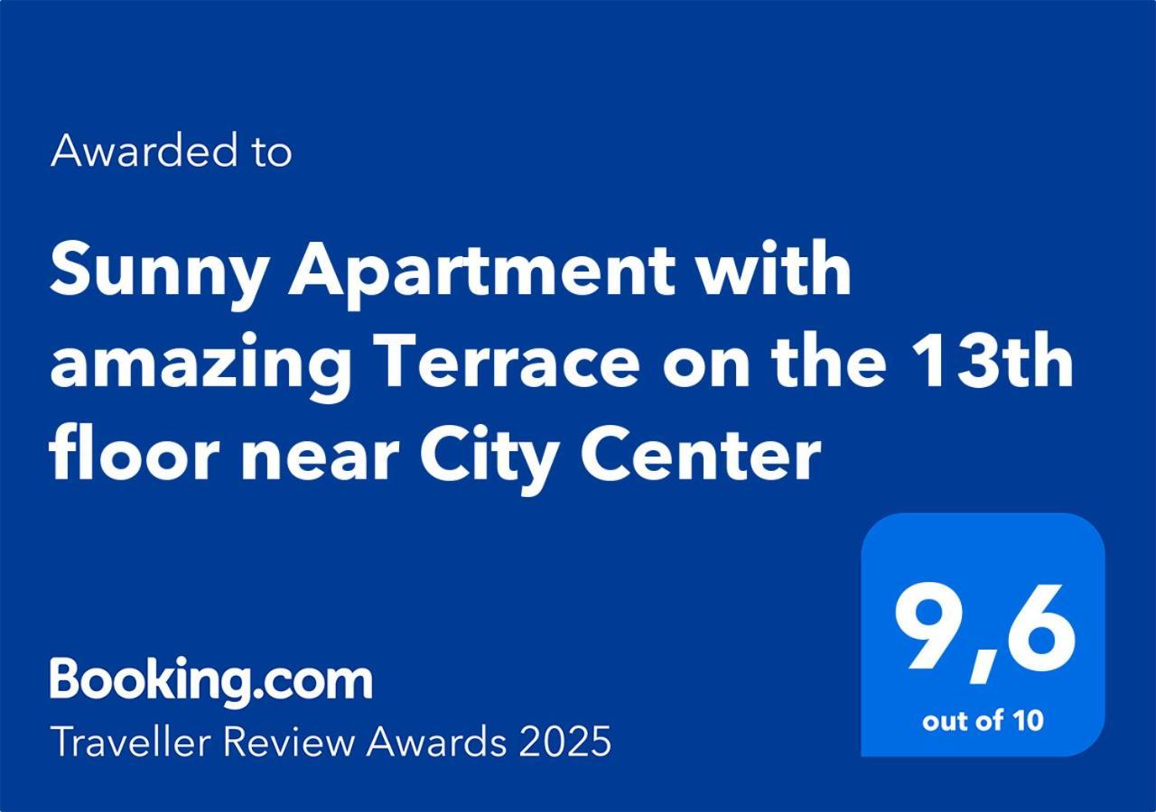 Sunny With Amazing Terrace On The 13th Floor Near Center Apartman